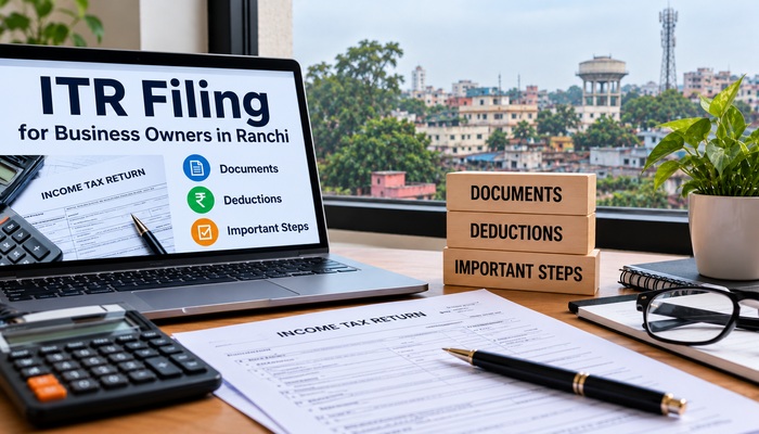 ITR Filing for Business Owners in Ranchi: Documents, Deductions and Important Steps